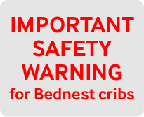 Important safety warning for Bednest cribs