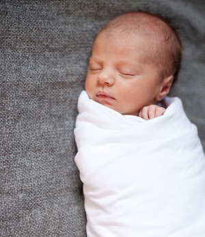 sleeping baby swaddle