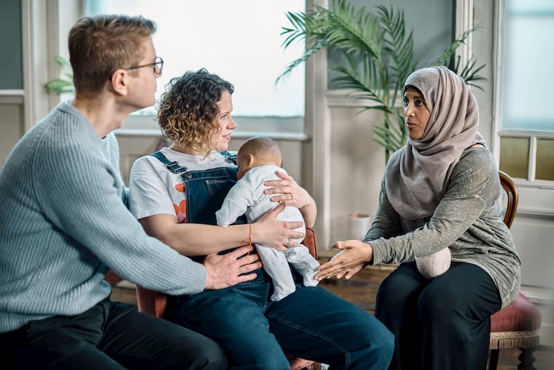 Couple with NCT practitioner
