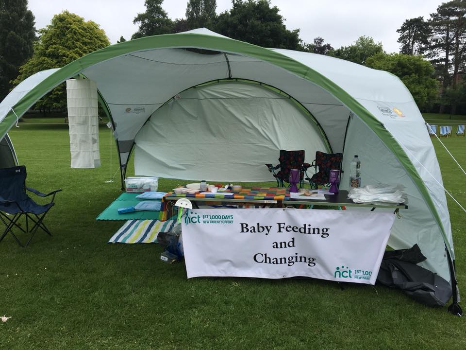 feed and change tent