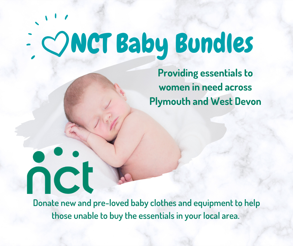 NCT Baby Bundles Banner - providing essentials to women in need across Plymouth and West Devon