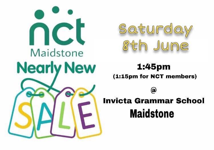 Maidstone Nearly New sale Saturday 8 June