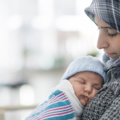 Mother or birthing parent and baby after birth