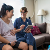 Looking at maternity notes