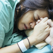 Woman or birthing person in labour