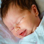 Baby with tongue-tie