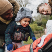 Dads or co-parents with babies
