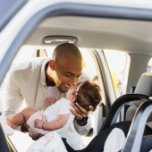Baby in car seat