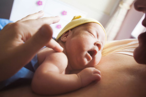 Newborn skin to skin