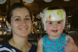 my baby has a flat head on one side