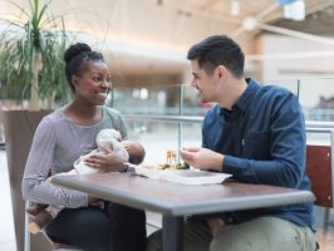 family with young baby