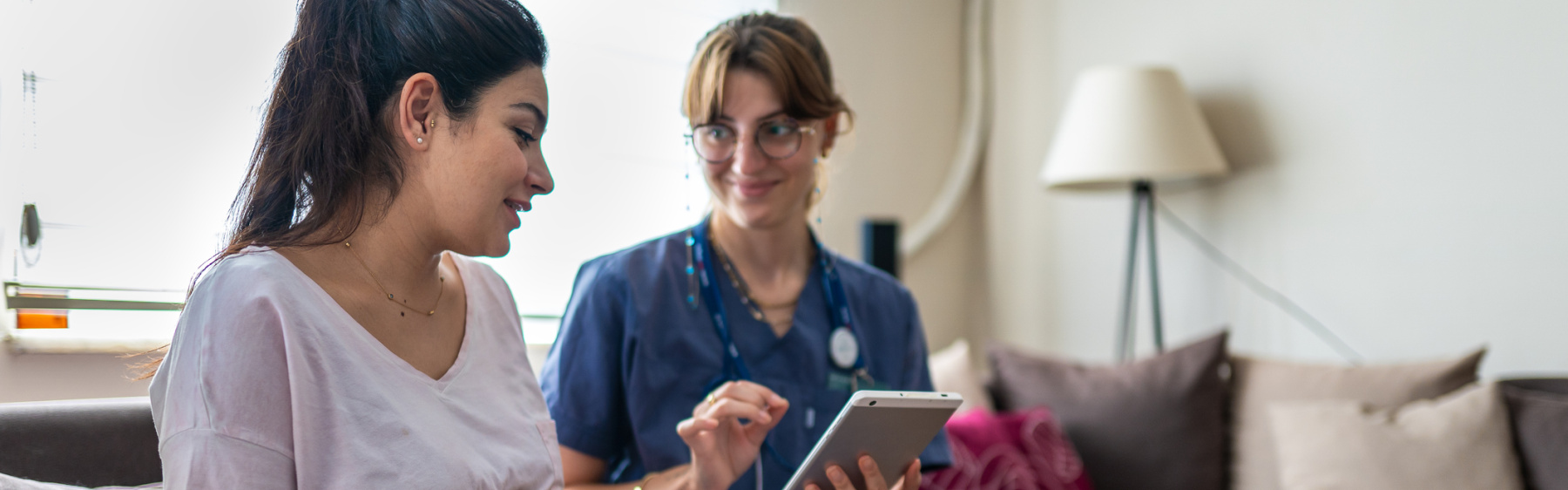 Looking at maternity notes