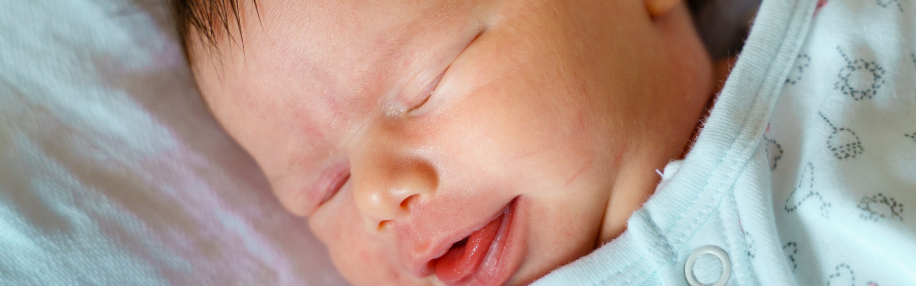 Baby with tongue tie
