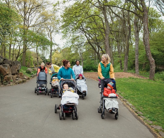 Mums at a Walk & Talk event