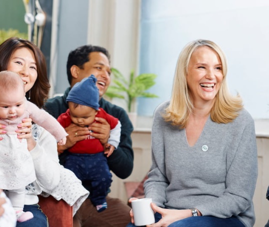 NCT Practitioner with parents