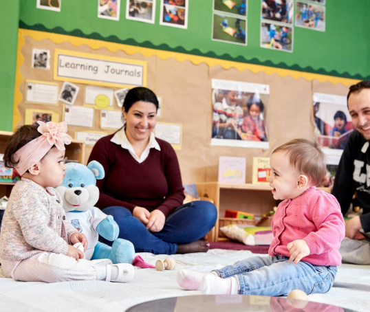 Two babies at parent and baby group