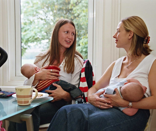 Two mums breastfeeding