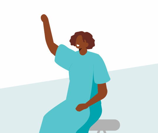 Illustration of a pregnant person