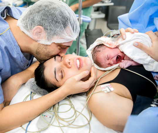 After a caesarean birth