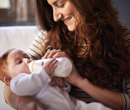 Baby bottle feeding