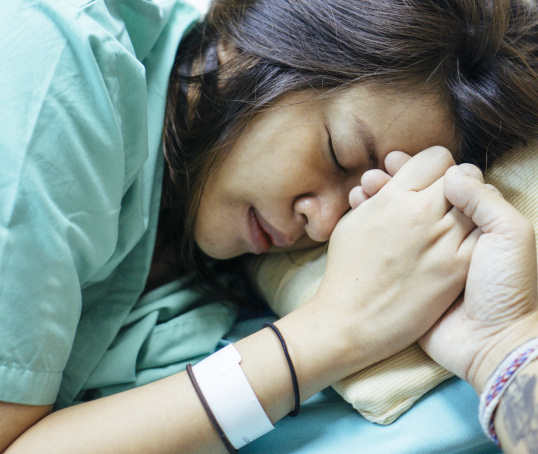 Woman or birthing person in labour