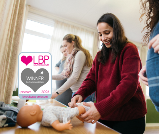 Nappy changing at an NCT Antenatal class LBP