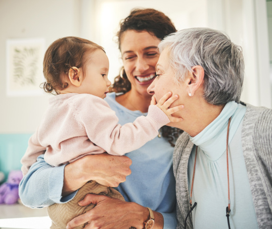 Baby and grandparent