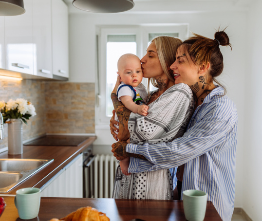 Mothers with baby