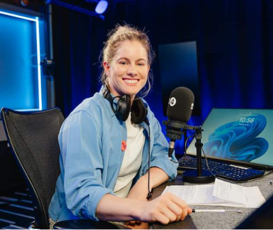 Robyn Love in the studio