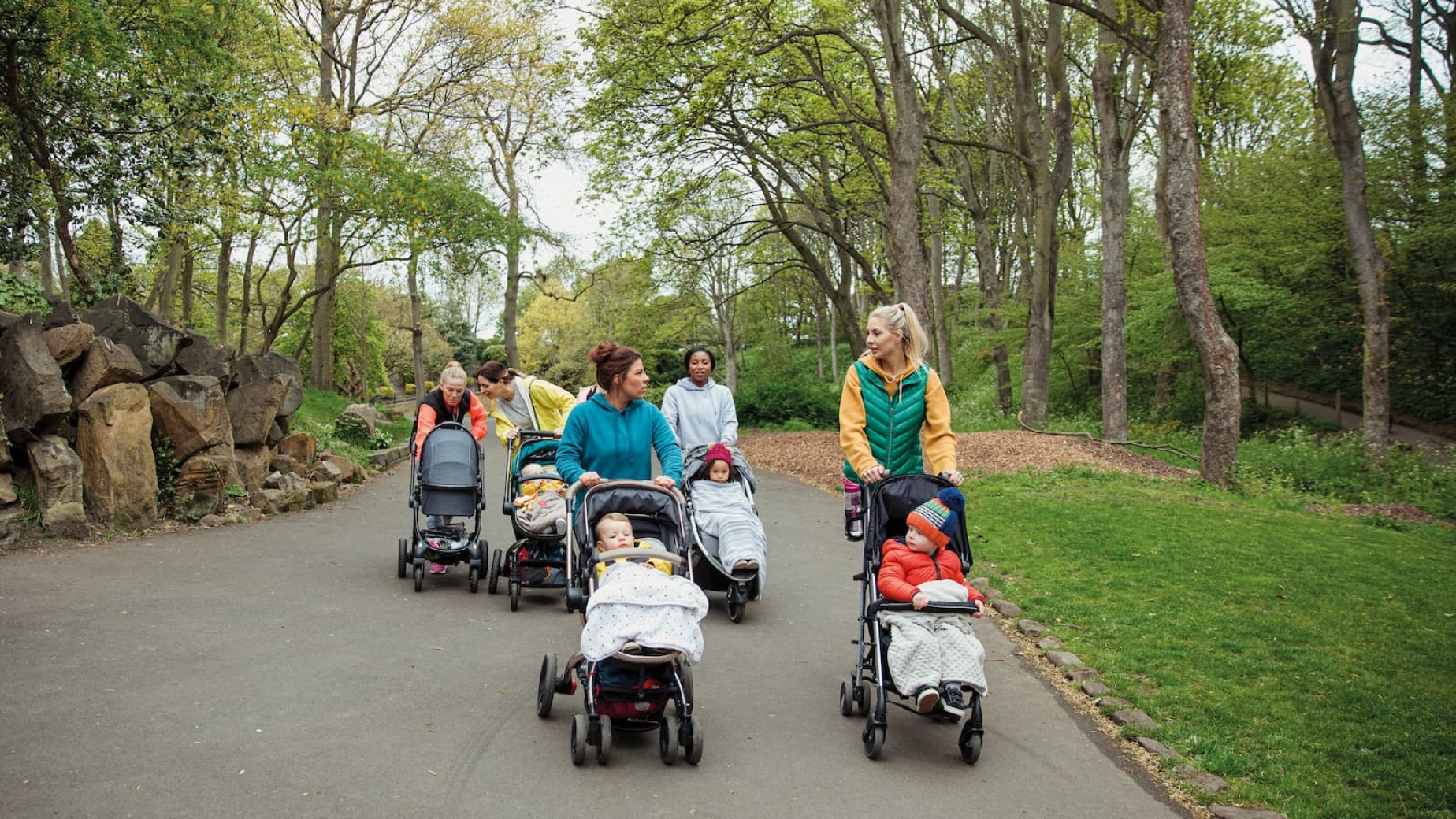 Mums at a Walk & Talk event