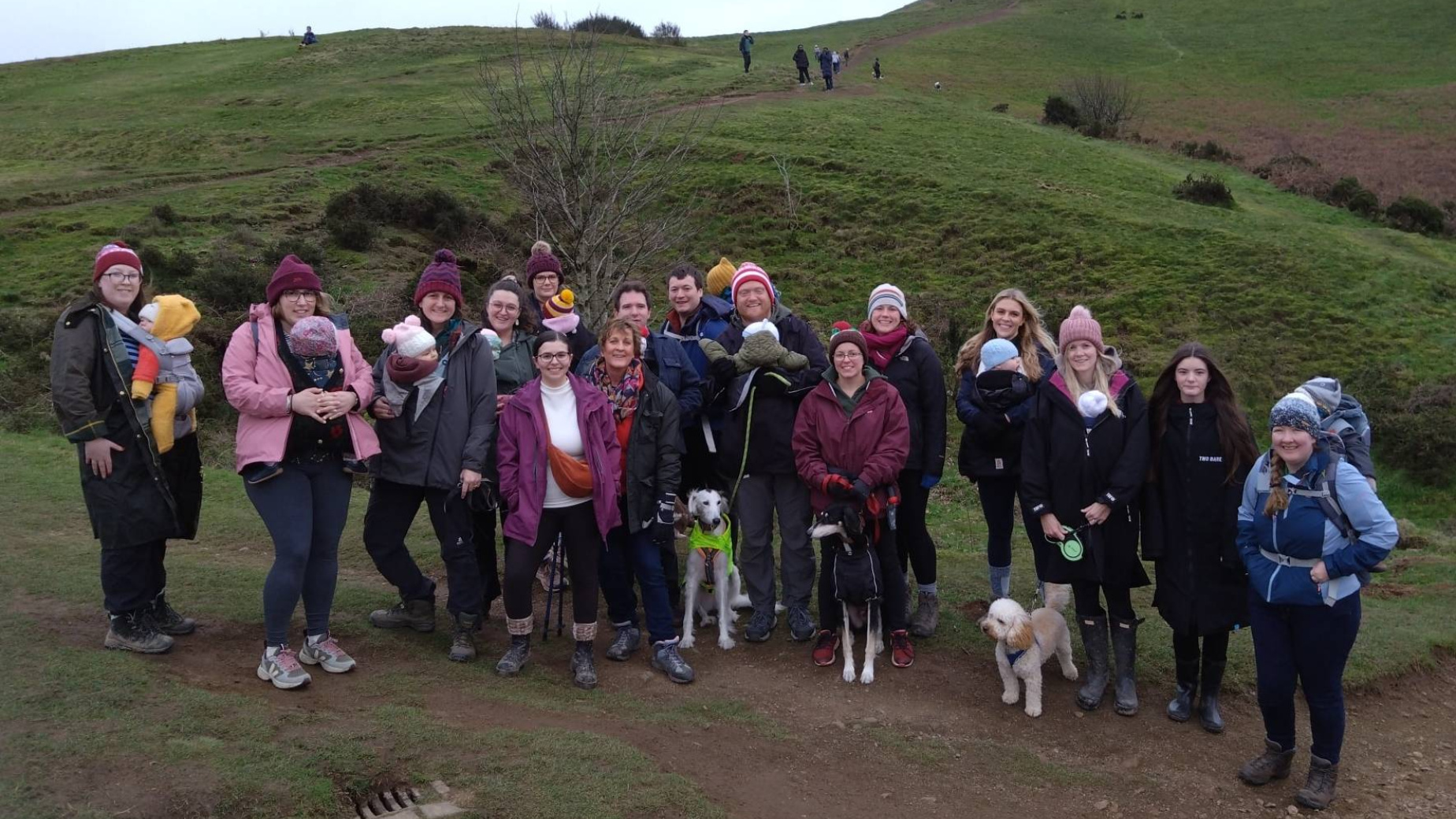 Parents and babies on an NCT Walk and Talk