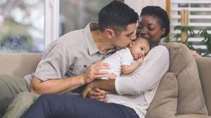 couple with young baby