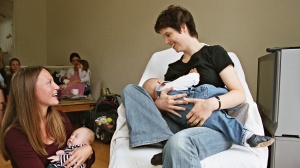 two mums breastfeeding