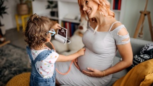 Pregnant mum with toddler