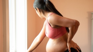 Pregnant person in early labour