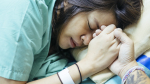 Woman or birthing person in labour