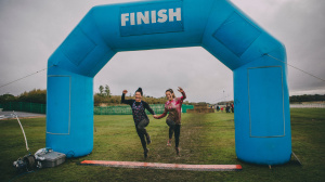Runners at the finish line