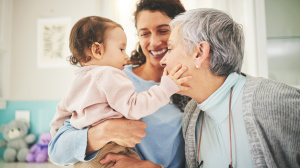 Baby and grandparent