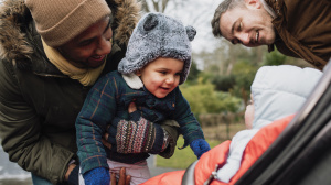 Dads or co-parents with babies
