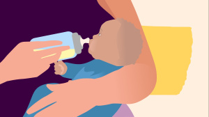 Paced bottle feeding