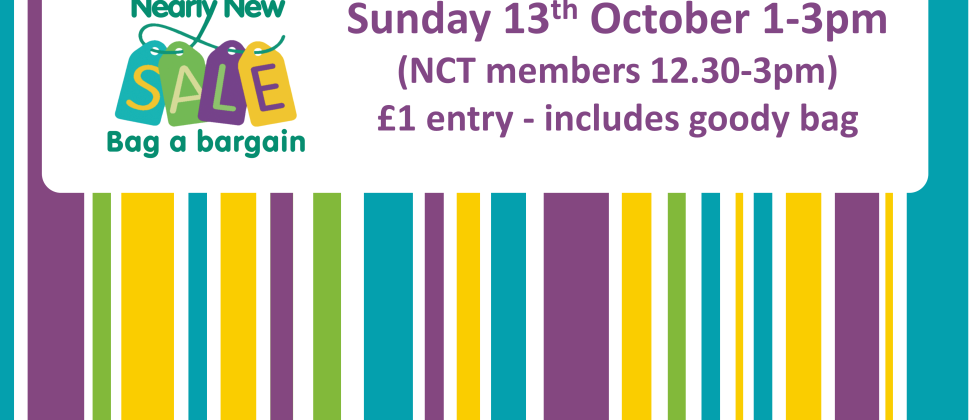 Monmouth NCT Nearly New Sale Sunday 13th October at Monmouth Leisure Centre 1-3pm