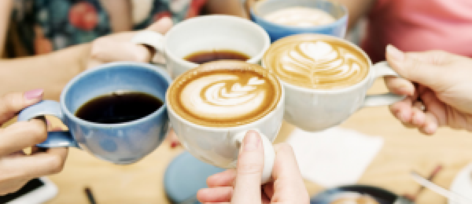 coffee cups full of coffee