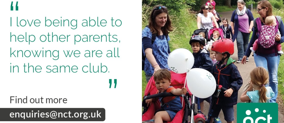 a group of parents and children are out for a walk
