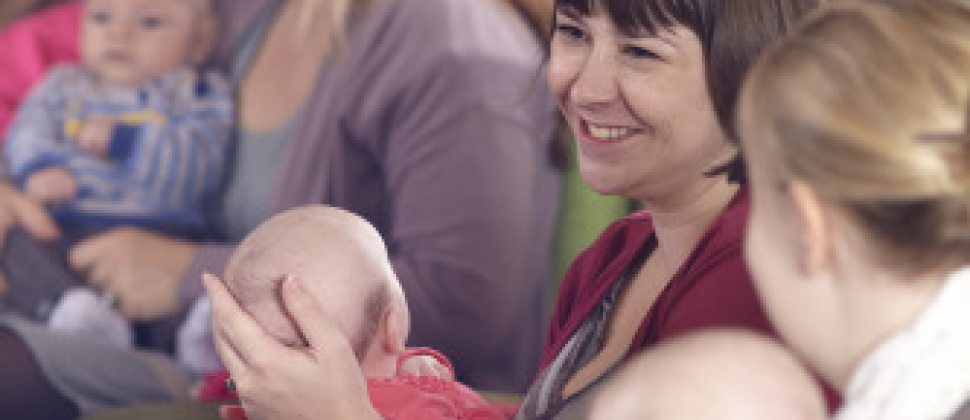 parents talking at a group