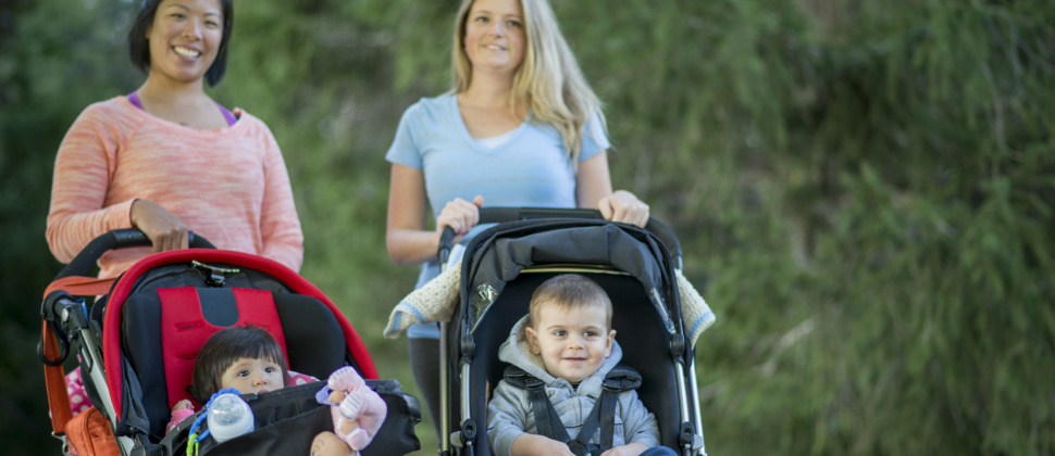 Photo of women with pushchairs