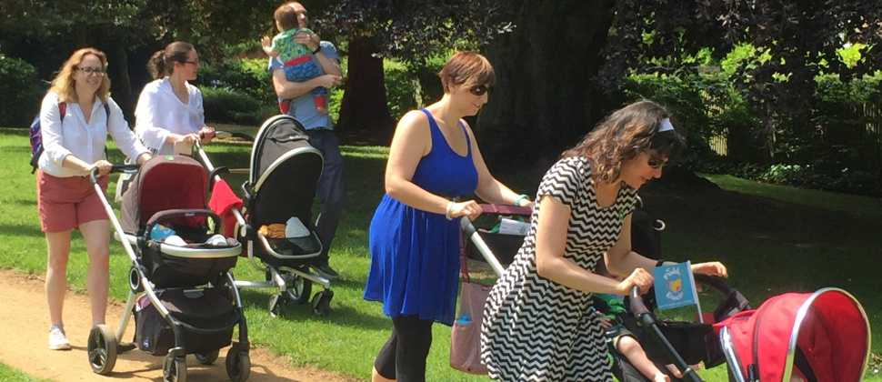 Photo of Parents walking with prams
