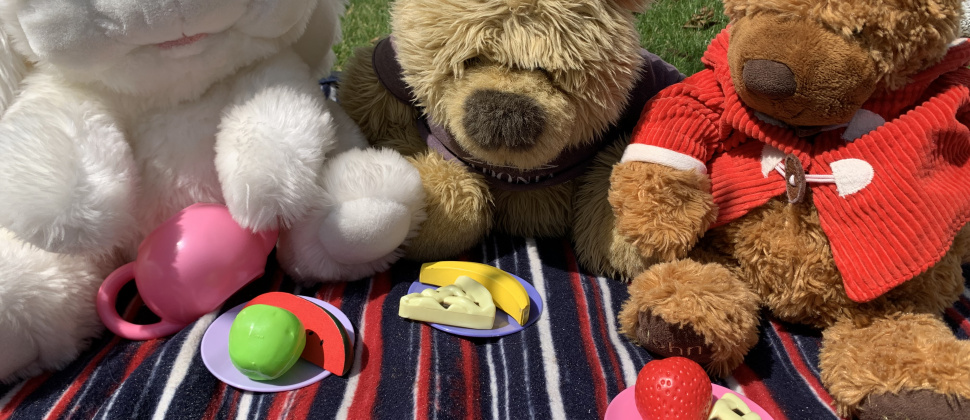 Teddy Bears eating a picnic