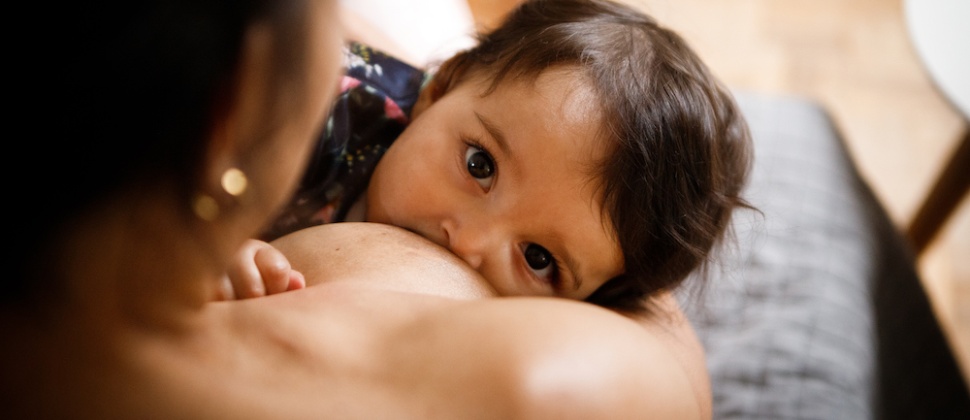 Mother breastfeeding her baby