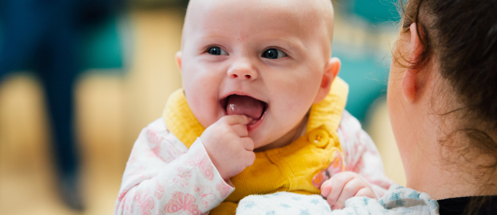 Picture of a baby smiling
