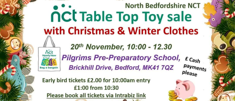 Table Top Sale poster with event details as per main body of this event text